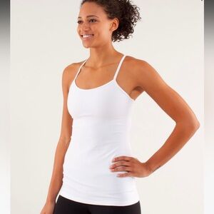 Brand New with Tags Lululemon Women’s Power Y White Tank Top size 4